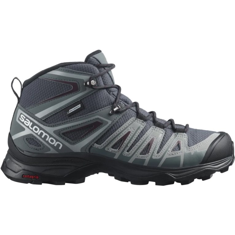 Botas Montaña Salomon X Ultra Pioneer Mid CSWP Mujer Grises Oscuro | MX LVOK214